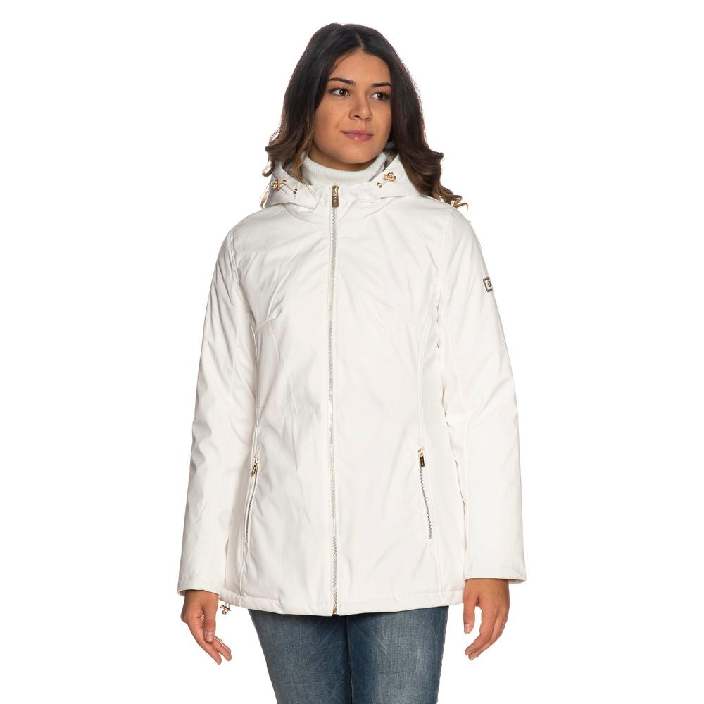 Yes Zee Weiße Polyester Damenjacke