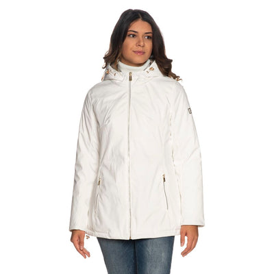Yes Zee Weiße Polyester Damenjacke