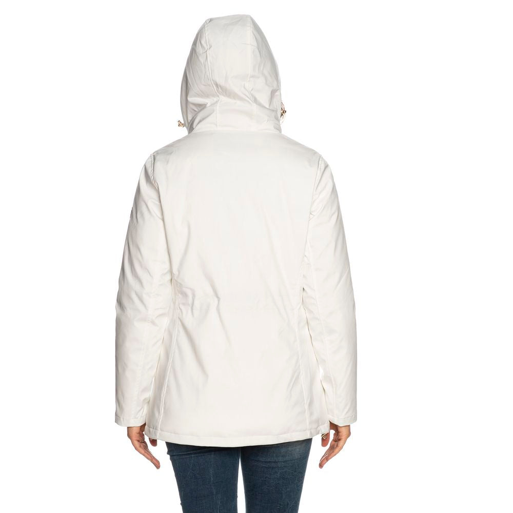 Yes Zee Weiße Polyester Damenjacke