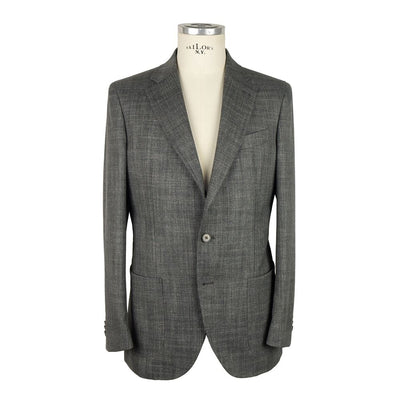 Emilio Romanelli Blazer aus grauer Wolle für Männer