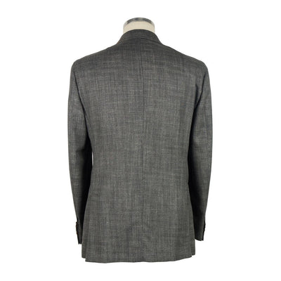 Emilio Romanelli Blazer aus grauer Wolle für Männer