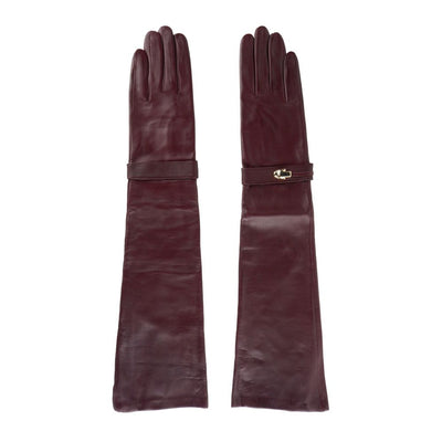 Cavalli Class Roter Lammfell Damenhandschuh
