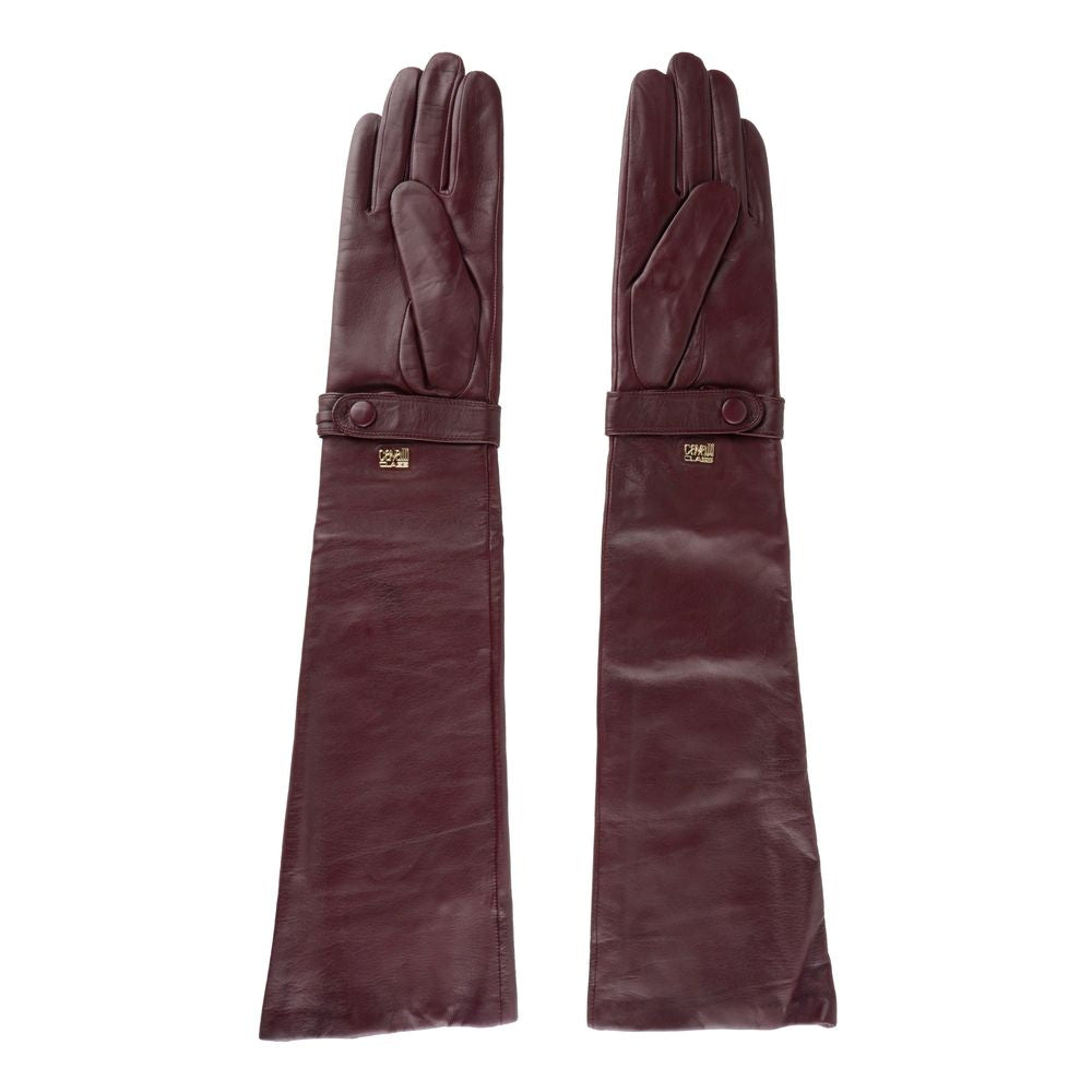 Cavalli Class Roter Lammfell Damenhandschuh