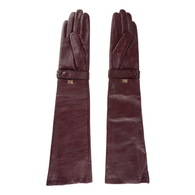Cavalli Class Roter Lammfell Damenhandschuh