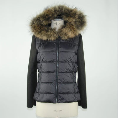 Emilio Romanelli Schwarze Polyester Damen Jacke