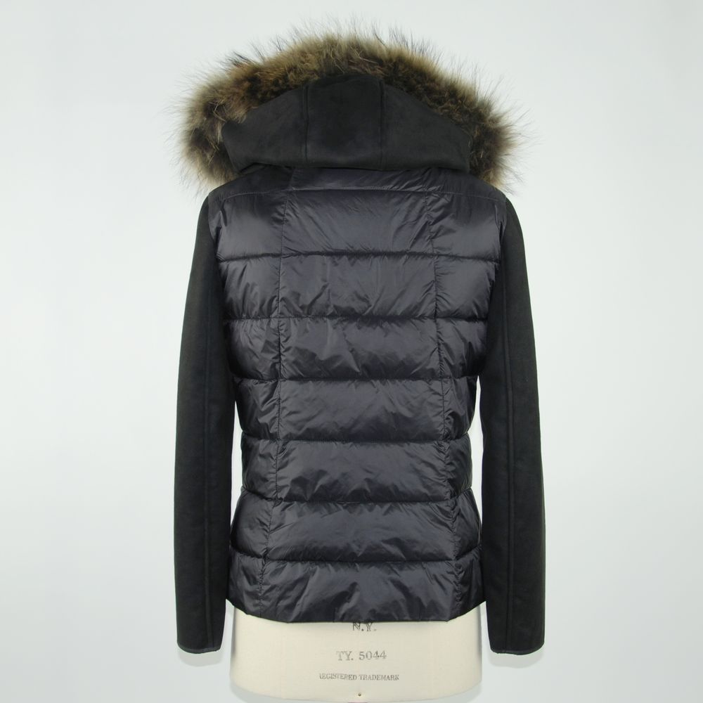 Emilio Romanelli Schwarze Polyester Damen Jacke