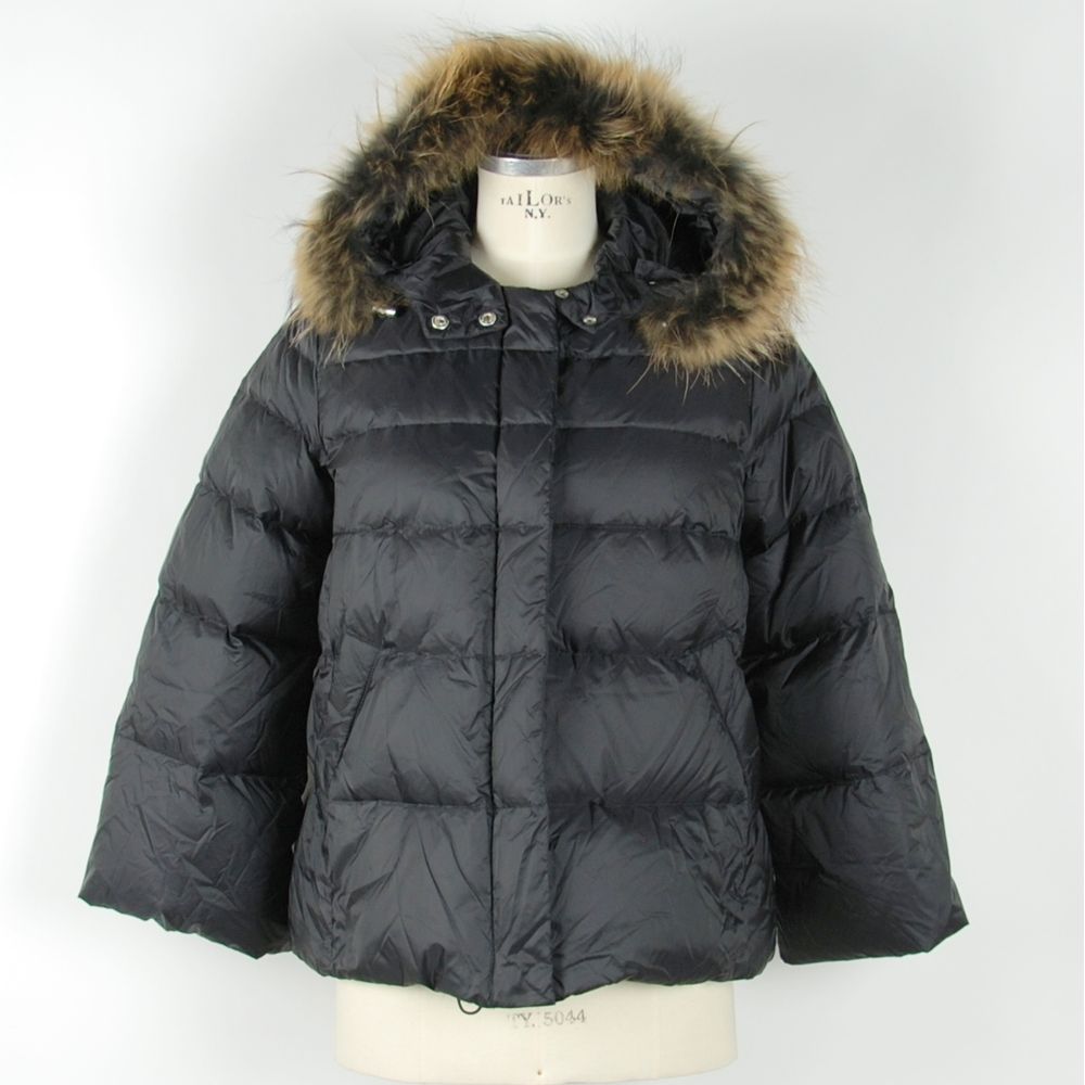 Emilio Romanelli Schwarze Polyamid Damen Jacke