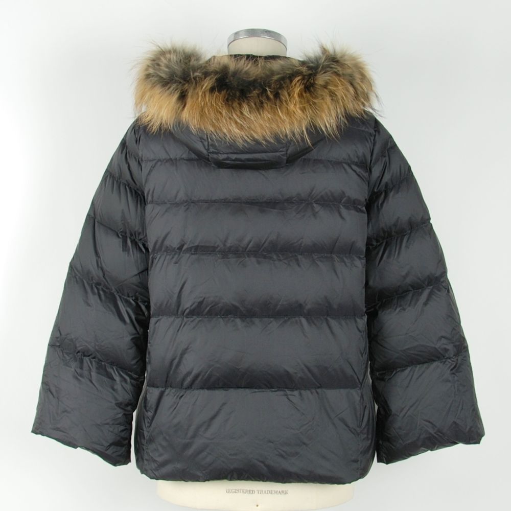 Emilio Romanelli Schwarze Polyamid Damen Jacke