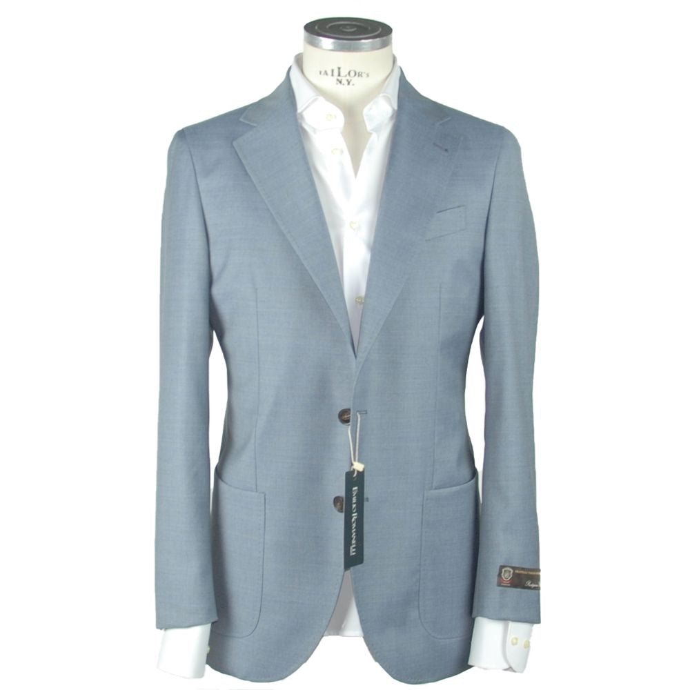 Emilio Romanelli Hellblauer Herren Blazer aus Wolle