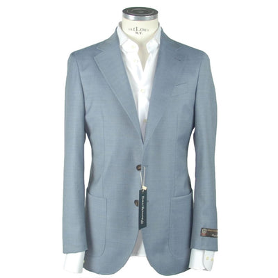 Emilio Romanelli Hellblauer Herren Blazer aus Wolle
