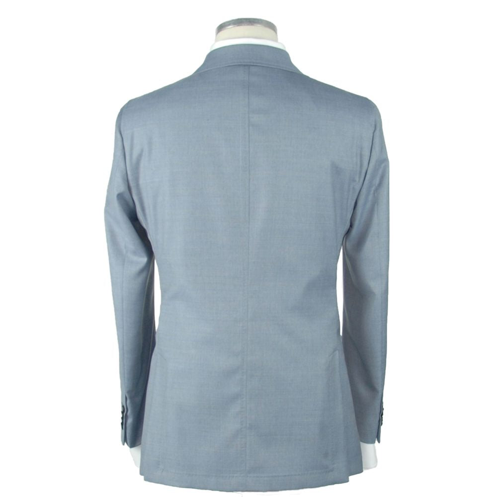 Emilio Romanelli Hellblauer Herren Blazer aus Wolle