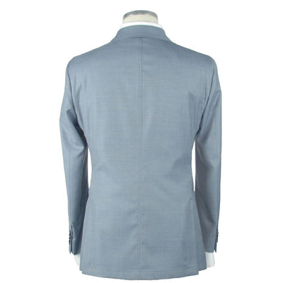 Emilio Romanelli Hellblauer Herren Blazer aus Wolle
