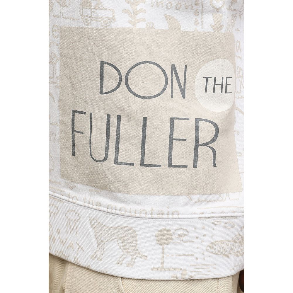 Don The Fuller Weißer Baumwollpullover für Männer