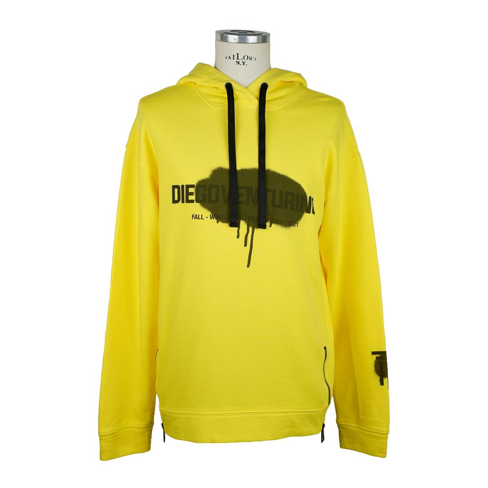 Diego Venturino Gelbes Baumwoll-Sweatshirt für Männer