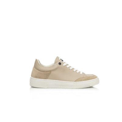 Cerruti 1881 Beige Leder Damen Plateau Sneaker