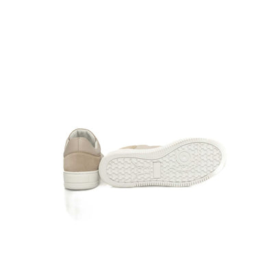 Cerruti 1881 Beige Leder Damen Plateau Sneaker