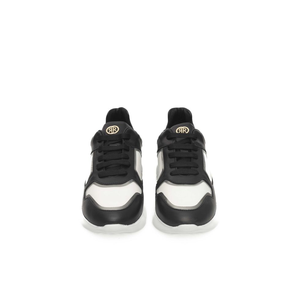 Cerruti 1881 Schwarzes Rindsleder Damen Sneaker
