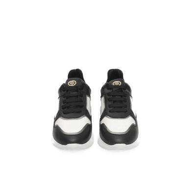 Cerruti 1881 Schwarzes Rindsleder Damen Sneaker