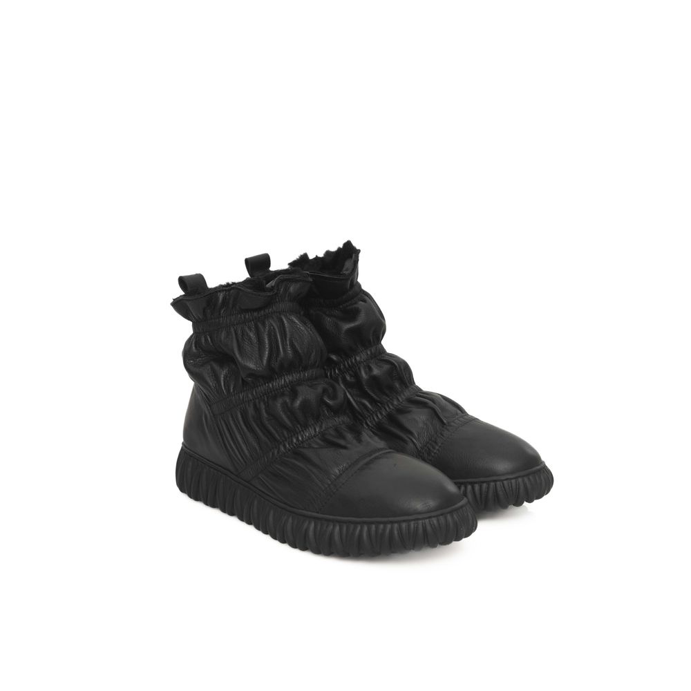 Cerruti 1881 Schwarzes Leder Damen Stiefel