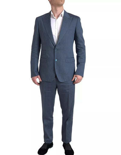 Dolce & Gabbana Blauer 2-teiliger einreihiger NAPOLI-Anzug