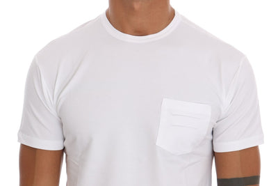 Daniele Alessandrini Weißes T-Shirt mit Rundhalsausschnitt aus Baumwolle