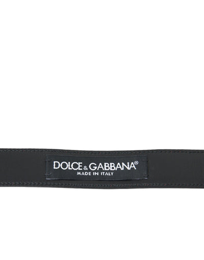 Dolce & Gabbana Rotes Leder Silber Metallschnalle Gürtel Männer