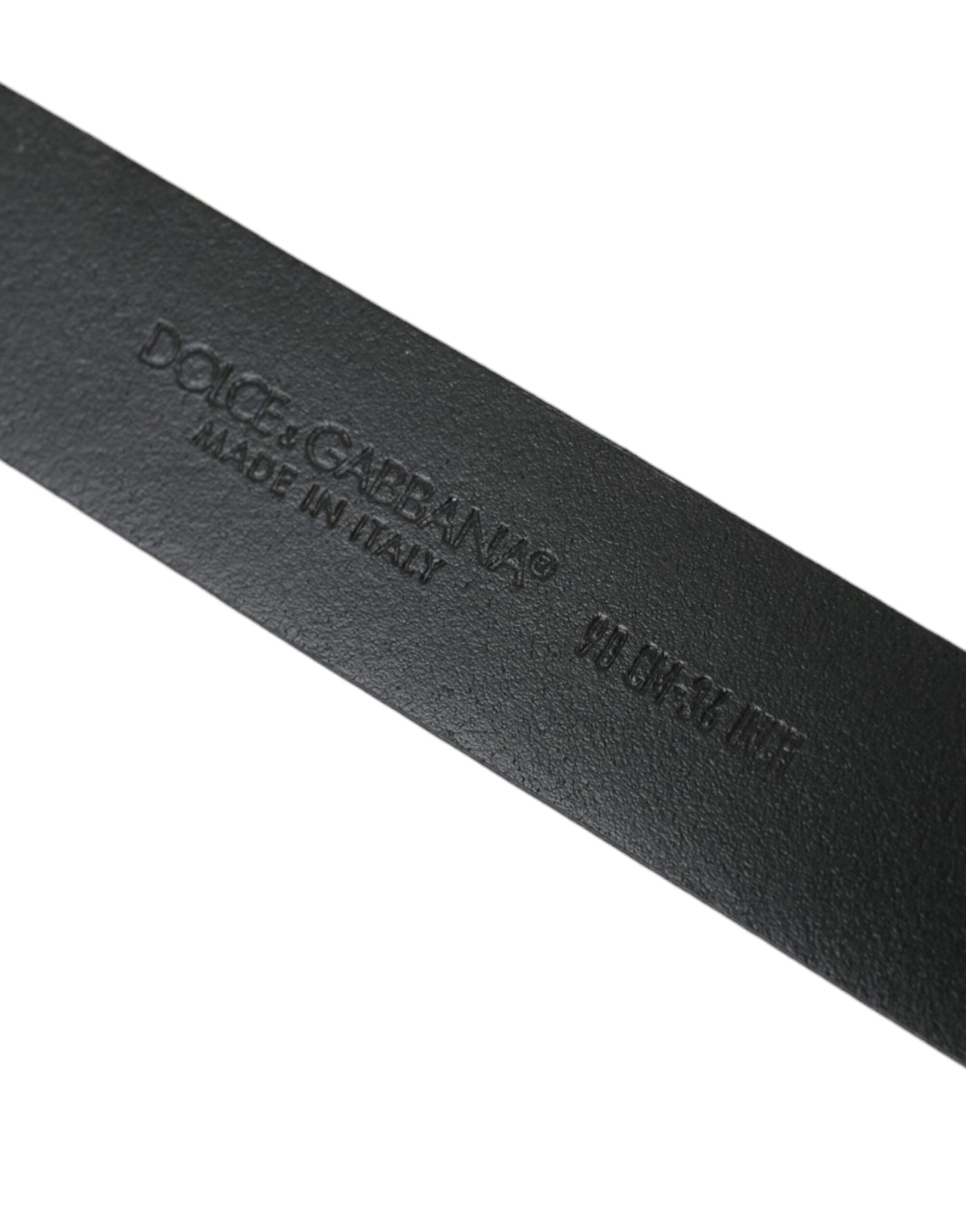 Dolce & Gabbana Metallischer Gürtel aus blauem Leder mit goldener Metallschnalle