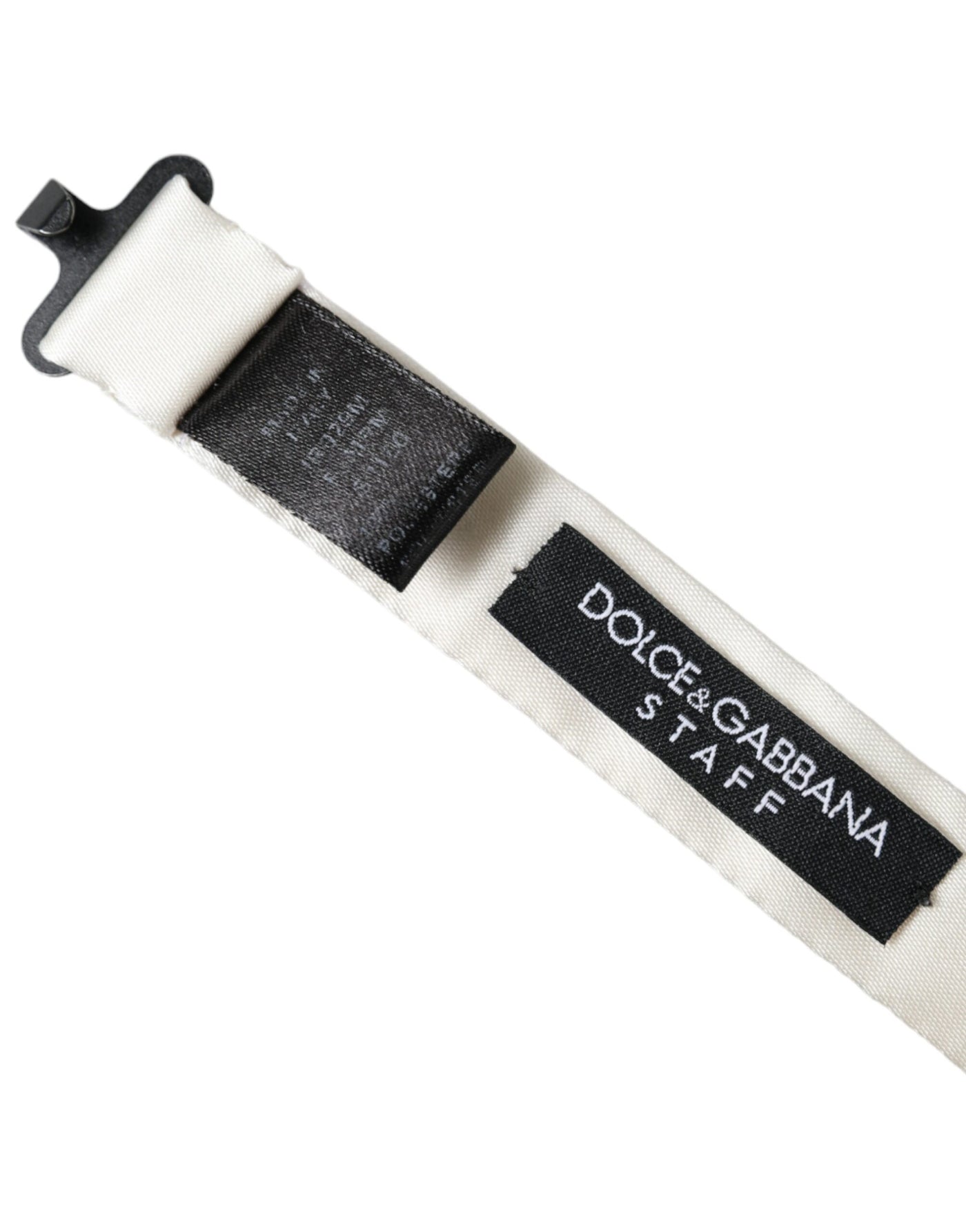 Dolce & Gabbana Weiß Schwarz Polka Dot Polyester Fliege Männer