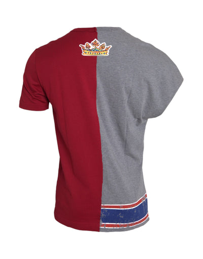 Dolce & Gabbana Multicolor-Grafik-T-Shirt mit kurzen Ärmeln
