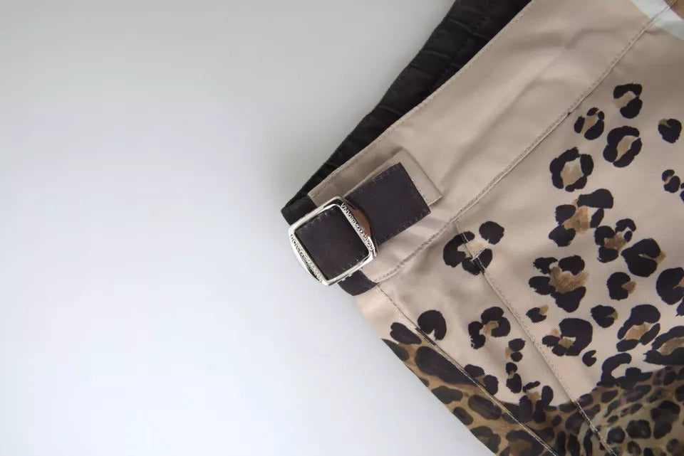 Dolce & Gabbana Dunkelbraun Leopard Bademode Badehose Shorts