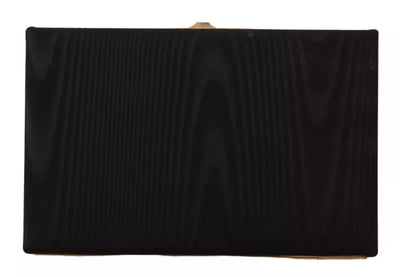 Dolce & Gabbana Schwarz Seide Gold Rahmen Kupplung Abend Party Handtasche