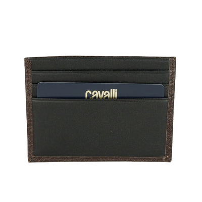 Cavalli Class Braunes Kalbsleder Herren-Kartenetui