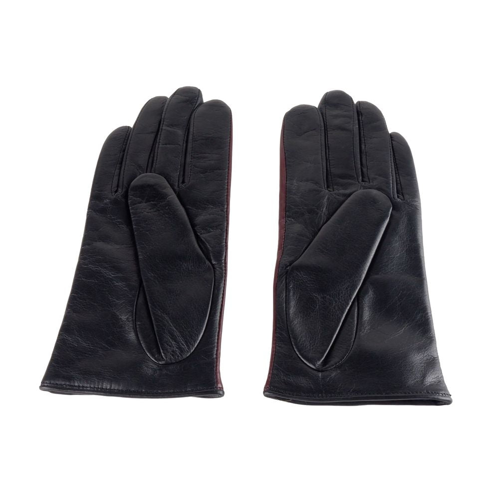 Cavalli Class Schwarzes Lammfell Frauen Handschuh