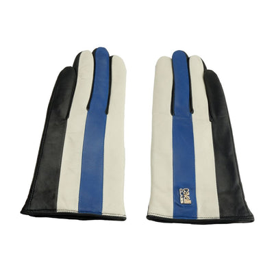 Cavalli Class Blauer Lammfell Damenhandschuh
