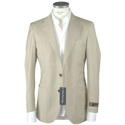 Emilio Romanelli Beige Wollblazer für Männer