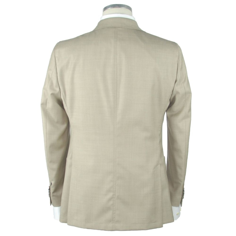 Emilio Romanelli Beige Wollblazer für Männer