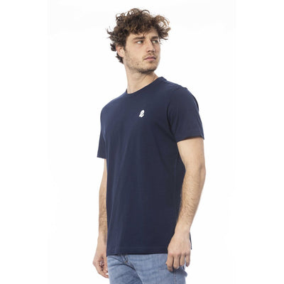 Invicta Blau Baumwolle Männer T-Shirt