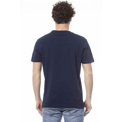Invicta Blau Baumwolle Männer T-Shirt