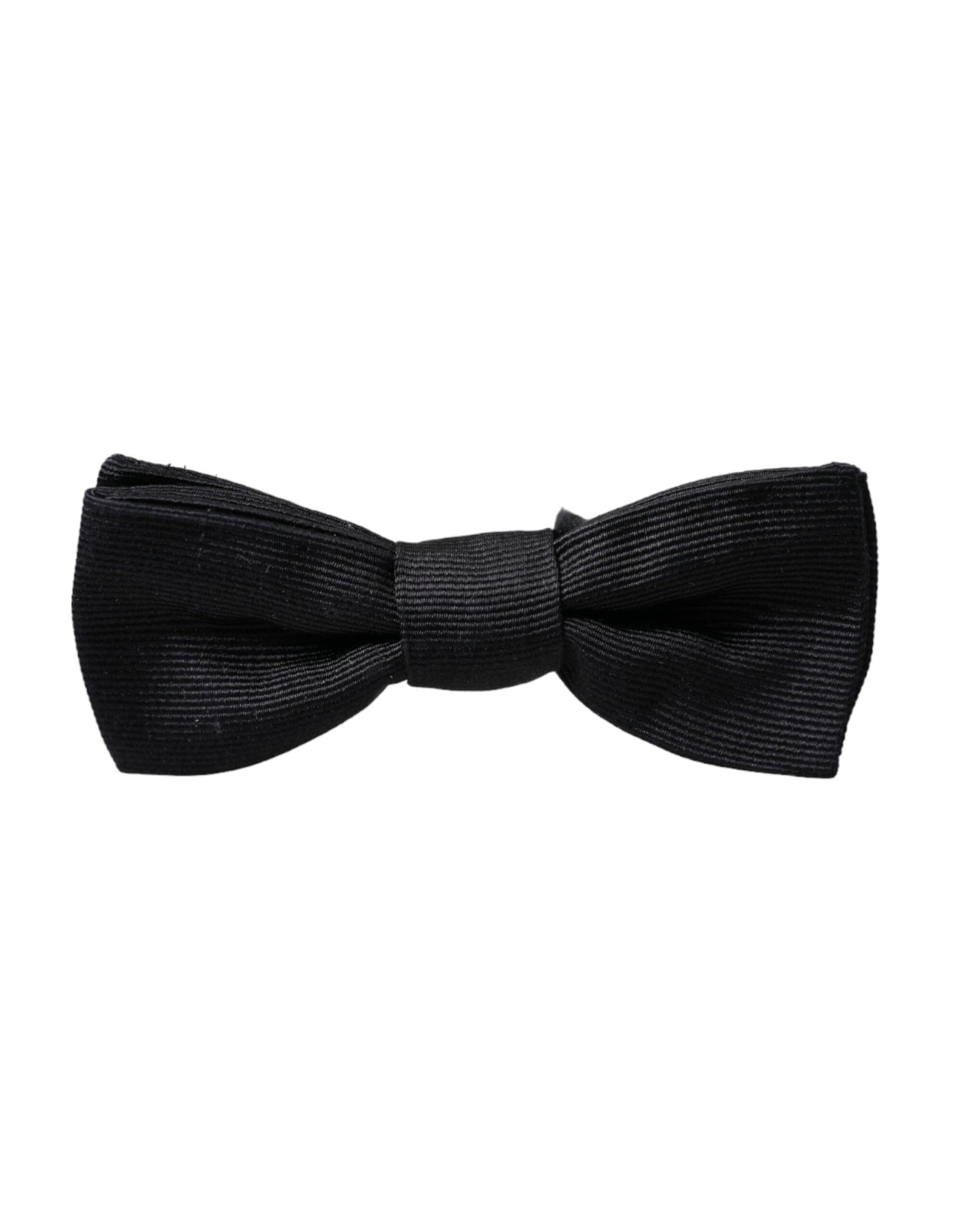 Dolce & Gabbana Schwarze Seide Verstellbare Hals Männer Fliege
