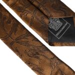 Dolce & Gabbana Braun Floral 100% Seide Verstellbare Herrenkrawatte
