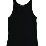 Dolce & Gabbana Schwarzes Tank ärmellose Unterwäsche Männer T-shirt