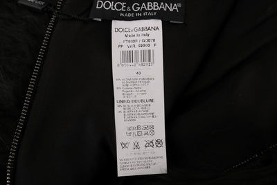 Dolce & Gabbana Schwarzer Nerz Nutria Pelz Mini Hot Pants