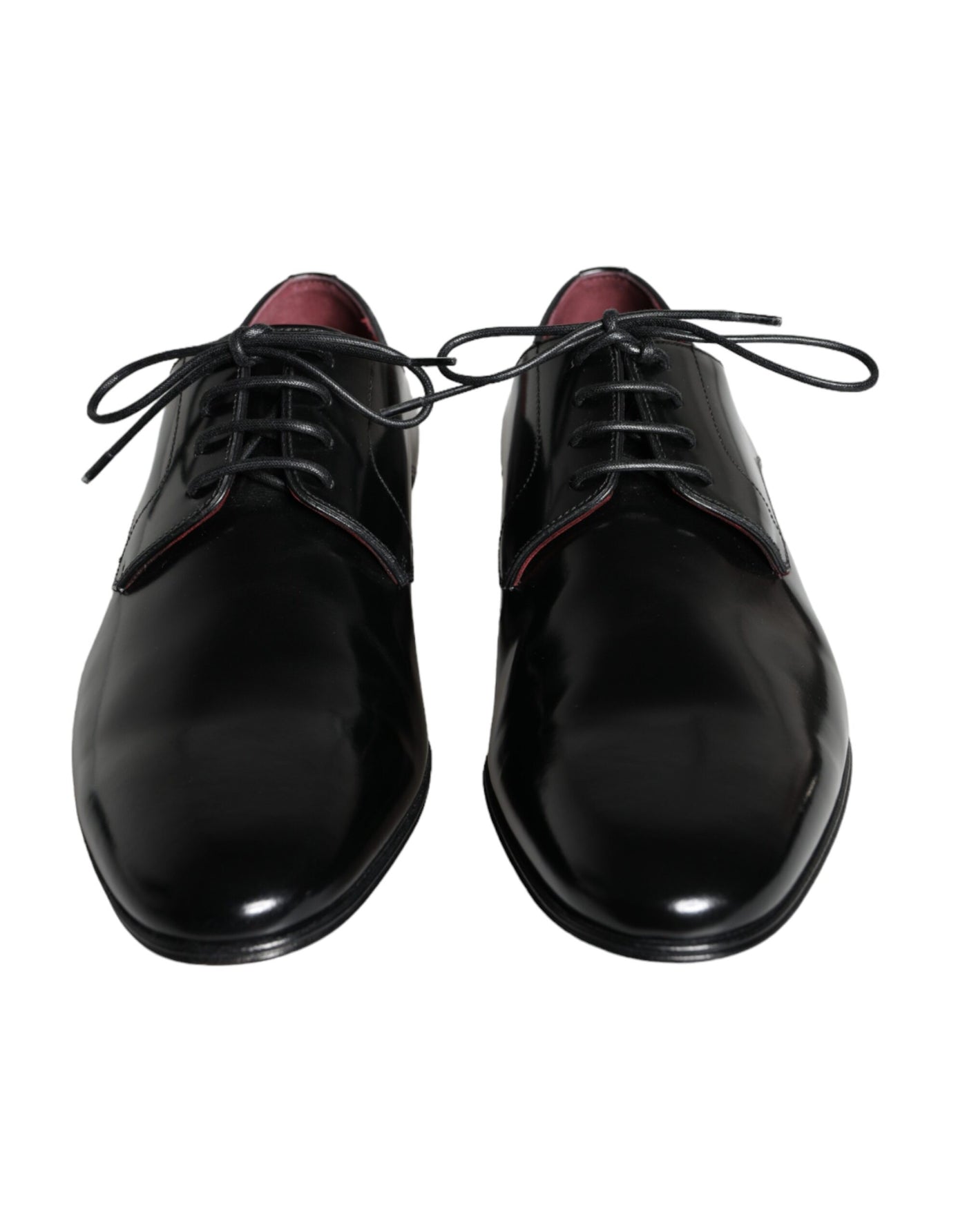 Dolce & Gabbana Schwarzes Kalbsleder Derby Dress Herrenschuhe