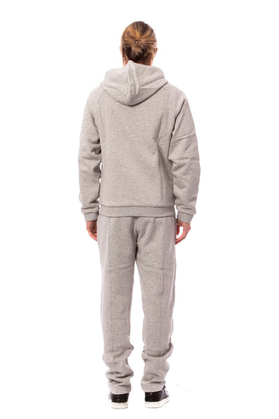 Billionaire Italian Couture Grauer Baumwoll-Kapuzenpullover
