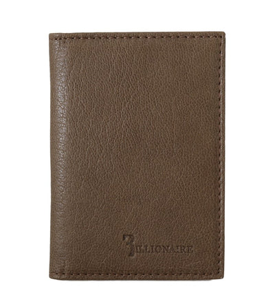 Billionaire Italian Couture Braunes Leder Bifold Wallet