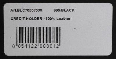 Billionaire Italian Couture Schwarzer Leder-Kartenhalter Brieftasche