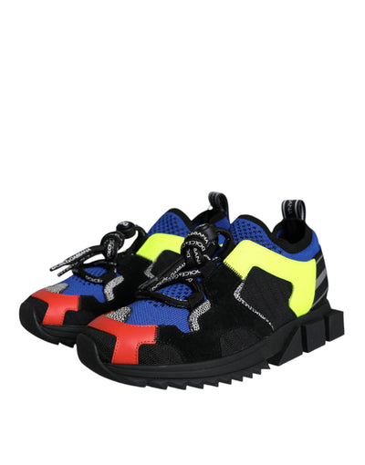 Dolce & Gabbana Multicolor Mesh Sorrento Trekking Turnschuhe Schuhe