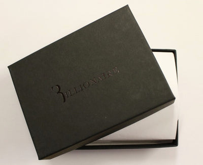 Billionaire Italian Couture Brauner Leder-Kartenhalter Brieftasche