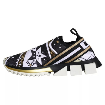 Dolce & Gabbana Multicolor Comet Star Print Sorrento Turnschuhe Schuhe