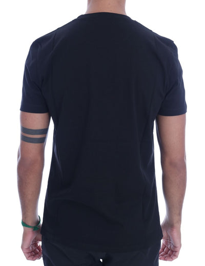 Frankie Morello Schwarzes Baumwoll-RIDERS T-Shirt mit Rundhalsausschnitt